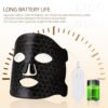 LED Skin Tightening Phototherapy Mask – Silicone Rechargeable Beauty Device with USB Charging