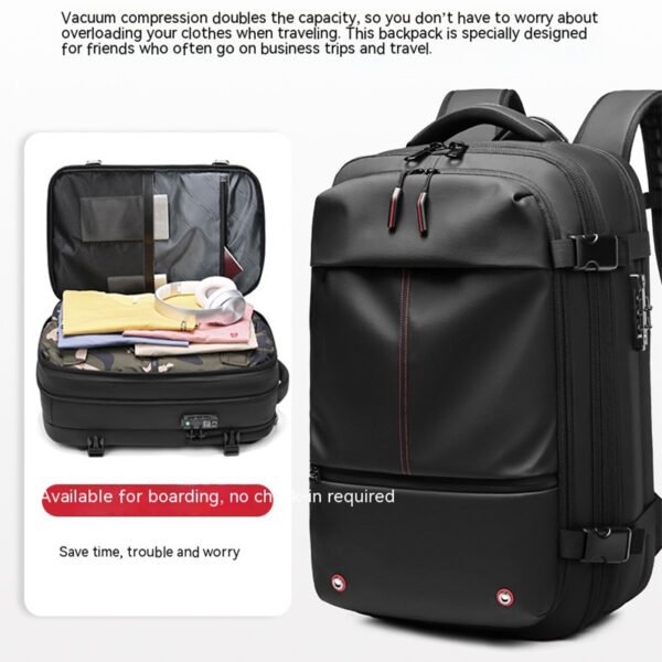 Versatile Travel & Business Backpack – Large-Capacity, Multifunctional Laptop Bag with Vacuum Compression for Men & Women