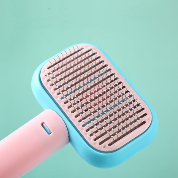 Pet Grooming Brush for Cats & Dogs – Detangling, Shedding & Massage Comb with Stainless Steel Teeth