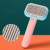 Pet Grooming Brush for Cats & Dogs – Detangling, Shedding & Massage Comb with Stainless Steel Teeth