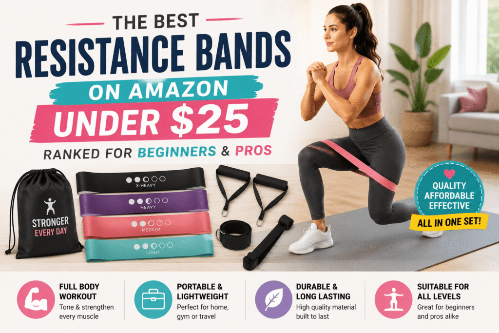 Exercise Resistance bands on Amazon