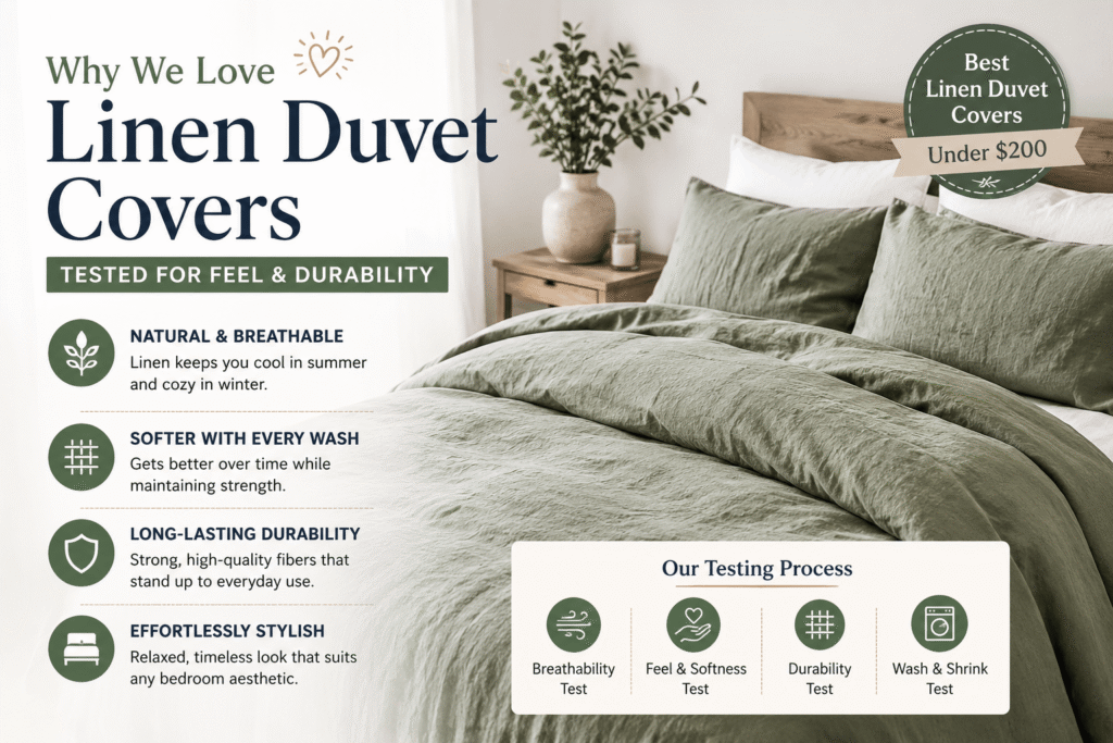 Linen Duvet Covers on Amazon