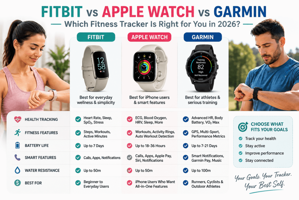 Fitbit vs Apple vs Garmin